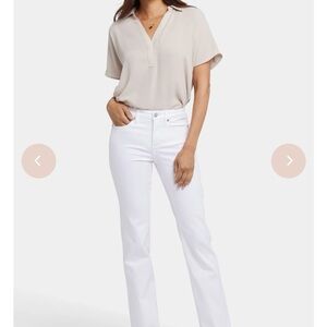 NYDJ Marilyn Straight Women's Straight Leg Jeans in White